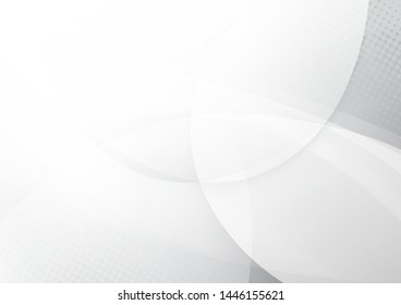 Abstract white and grey color background. Corporate technology modern design. Pattern geometric shapes style. Vector. Illustration.