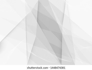 Abstract white and grey color background. Technology modern design. Vector. Illustration.