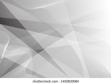 Abstract white and grey color background. Corporate technology modern design. Pattern geometric shapes style. Vector. Illustration.