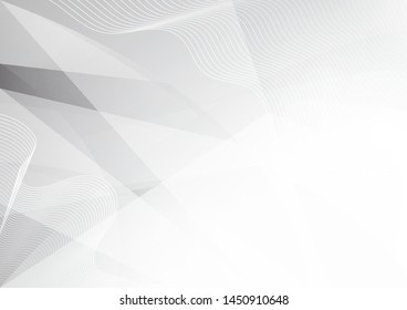 Abstract white and grey color background. Corporate technology modern design. Pattern geometric shapes style. Vector. Illustration.