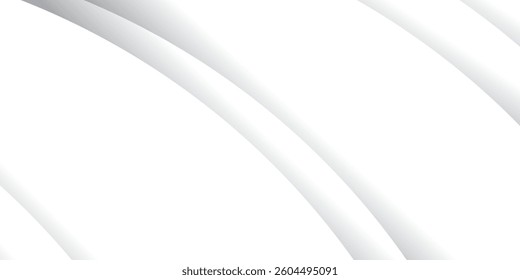 Abstract white and grey color, design line background with geometric round shapes. vector modern eps10