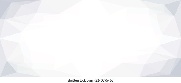 Abstract white and grey color geometric background with copy space. Abstract white geometric 3D background.