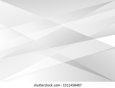 Abstract white and grey color lines background. Pattern geometric style. Space for text. Texture with light and shadow. Digital technology wallpaper used in the corporate. Vector illustration.