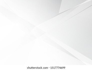 Abstract white and grey color lines background. Pattern geometric style. Space for text. Texture with light and shadow. Digital technology wallpaper used in the corporate. Vector illustration.