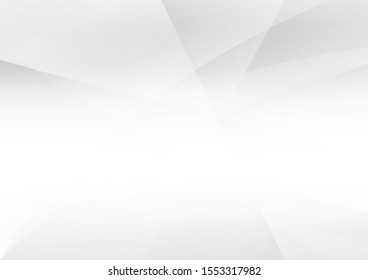 Abstract white and grey color lines background. Pattern geometric style. Space for text. Texture with light and shadow. Digital technology wallpaper used in the corporate. Vector illustration.