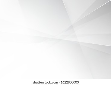 Abstract white and grey color lines background. Pattern geometric style. Space for text. Texture with light and shadow. Digital technology wallpaper used in the corporate. Vector illustration.