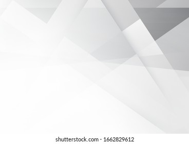 Abstrakter, weißer und grauer Hintergrund. Geometrischer Muster. Platz für Text. Textur mit Licht und Schatten. Digitales Bildschirmhintergrund, das im Unternehmen verwendet wird. Vektorillustration.