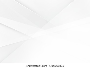 Abstrakter, weißer und grauer Hintergrund. Geometrischer Muster. Platz für Text. Textur mit Licht und Schatten. Digitales Bildschirmhintergrund, das im Unternehmen verwendet wird. Vektorillustration.