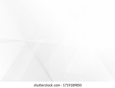 Abstract white and grey color lines background. Pattern geometric style. Space for text. Texture with light and shadow. Digital technology wallpaper used in the corporate. Vector illustration.