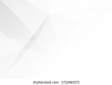 Abstract white and grey color lines background. Pattern geometric style. Space for text. Texture with light and shadow. Digital technology wallpaper used in the corporate. Vector illustration.