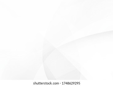 Abstract white and grey color lines background. Pattern geometric style. Space for text. Texture with light and shadow. Digital technology wallpaper used in the corporate. Vector illustration.