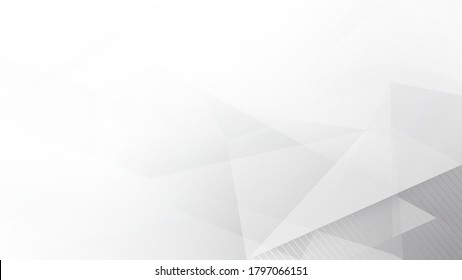 Abstract white and grey color lines background. Pattern geometric style. Space for text. Texture with light and shadow. Digital technology wallpaper used in the corporate. Vector illustration.