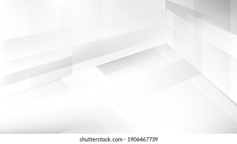 Abstract white and grey color lines background. Pattern geometric style. Space for text. Texture with light and shadow. Digital technology wallpaper used in the corporate. Vector illustration.