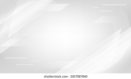 Abstract white and grey color lines background. Pattern geometric style. Space for text. Texture with light and shadow. Digital technology wallpaper used in the corporate. Vector illustration.