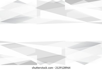 Resumen del fondo de las líneas de color blanco y gris. Estilo geométrico del patrón. Espacio para texto. Textura con luz y sombra. Fondo de pantalla de tecnología digital utilizado en la empresa. Ilustración vectorial.