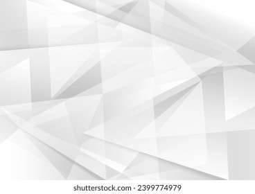 Resumen del fondo de las líneas de color blanco y gris. Estilo geométrico del patrón. Espacio para texto. Textura con luz y sombra. Fondo de pantalla de tecnología digital utilizado en la empresa. Ilustración vectorial.