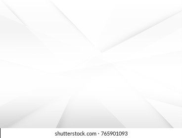 Abstract white and grey color lines background. Pattern geometric style. Space for text. Texture with light and shadow. Digital technology wallpaper used in the corporate. Vector illustration.