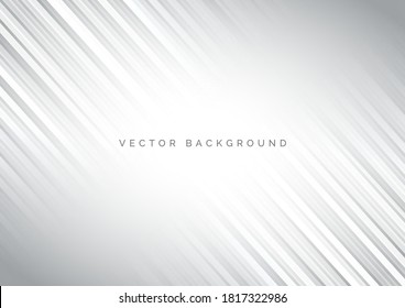 Abstrakter, weißer und grauer Streifen, Muster-Hintergrund. Sie können für Werbung, Poster, Vorlage, Geschäftspräsentation. Vektorgrafik