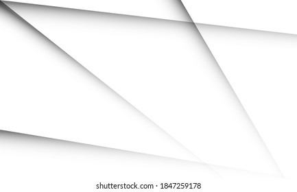 Abstract white grey geometric background vector illustration.
