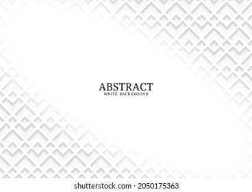 Abstract white and grey geometric background texture, Geometric background design template