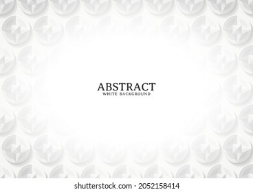 Abstract white and grey geometric background texture, Geometric background design template