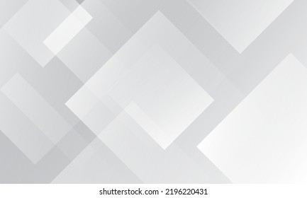 Abstract white and grey geometric background. Dynamic shapes composition. Eps10 vector