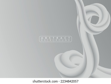 Abstract White and grey geometric background. Modern background design. Liquid color. Fluid shapes composition. Fit for presentation design. website, basis for banners, wallpapers, brochure, posters