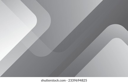 Resumen de fondo geométrico blanco y gris. Composición dinámica de formas. Vector Eps10