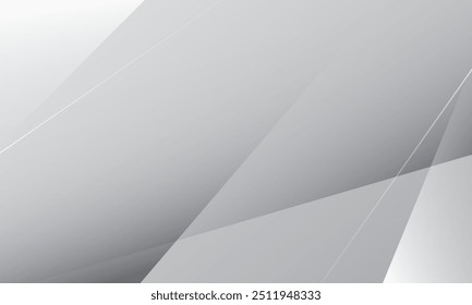 Fondo geométrico blanco y gris Abstractas. Vector Eps10