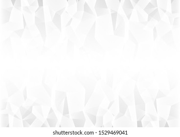 Abstract white and grey geometric. Low polygon design background.Vector Eps10.