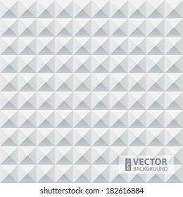 Abstract white and grey geometric squares seamless pattern. RGB EPS 10 vector illustration