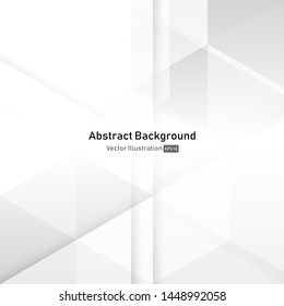 Abstract white and grey geometric technology design background.