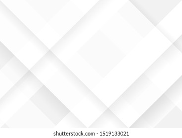 Abstract white and grey geometric technology design background.