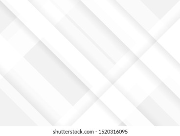Abstract white and grey geometric technology design background.