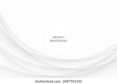 Abstract white and grey gradient background with curve paper shine and layer in modern style.