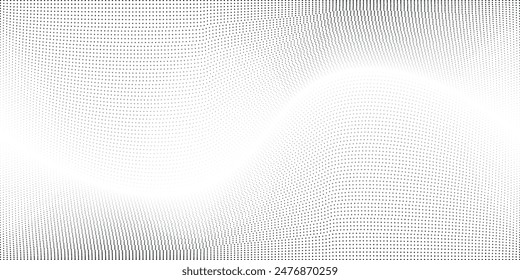 Abstractas fondo de círculo degradado blanco y gris con decoración de puntos de semitono.	