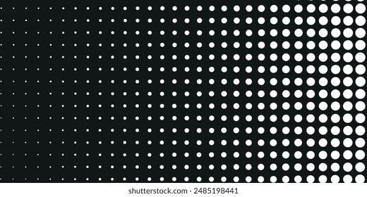 Abstract white and grey gradient circle background with halftone dots decoration.	