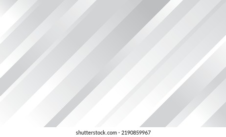 Resumen de color de gradiente blanco y gris con fondo vectorial de líneas diagonales. Concepto de tecnología digital para el futuro.