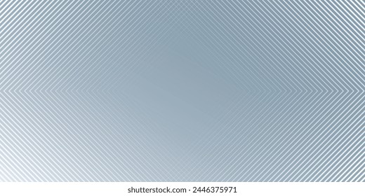 Abstract white and grey gradient geometric background. Modern shiny white diagonal rounded lines pattern. Minimal geometric. Futuristic concept. Horizontal banner template. Vector abstract