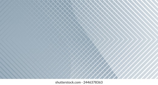 Abstrakter weißer und grauer Verlauf geometrischer Hintergrund. Moderne glänzend weiße diagonale abgerundete Linien Muster. Minimal geometrisch. Futuristisches Konzept. Horizontale Banner Vorlage. Vektorgrafik Moderner Hintergrund