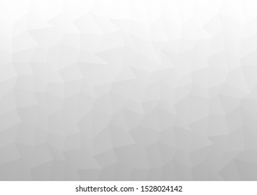 Abstract white and grey gradient. Low polygon design background.Vector Eps10.