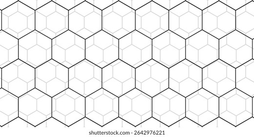 Abstract white and grey hexagonal pattern background design. Modern simple overlapping hexagon geometric element with molecular structures.