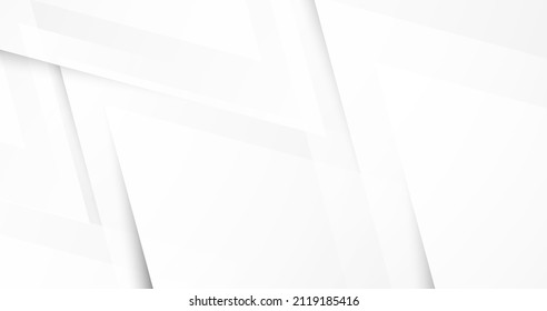Abstract white and grey modern geometric background. Soft clean background. Vector illustration