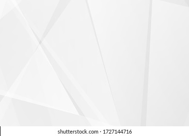 Resumen de diseño moderno en blanco y gris sobre fondo plateado claro. Ilustración del vector EPS 10.