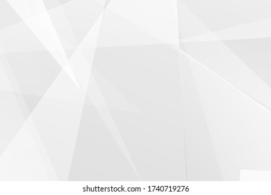 Resumen de diseño moderno en blanco y gris sobre fondo plateado claro. Ilustración del vector EPS 10.