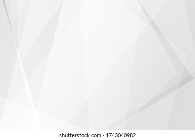 Resumen de diseño moderno en blanco y gris sobre fondo plateado claro. Ilustración del vector EPS 10.