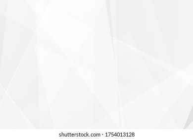 Resumen de diseño moderno en blanco y gris sobre fondo plateado claro. Ilustración del vector EPS 10.