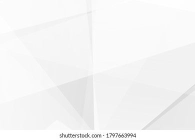 Resumen de diseño moderno en blanco y gris sobre fondo plateado claro. Ilustración del vector EPS 10.