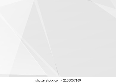 Resumen de diseño moderno en blanco y gris sobre fondo plateado claro. Ilustración del vector EPS 10.