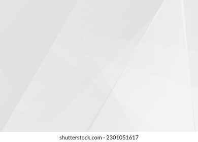 Resumen de diseño moderno en blanco y gris sobre fondo plateado claro. Ilustración del vector EPS 10.